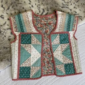 Vintage quilted vest COTTAGECORE❤️DREAMS